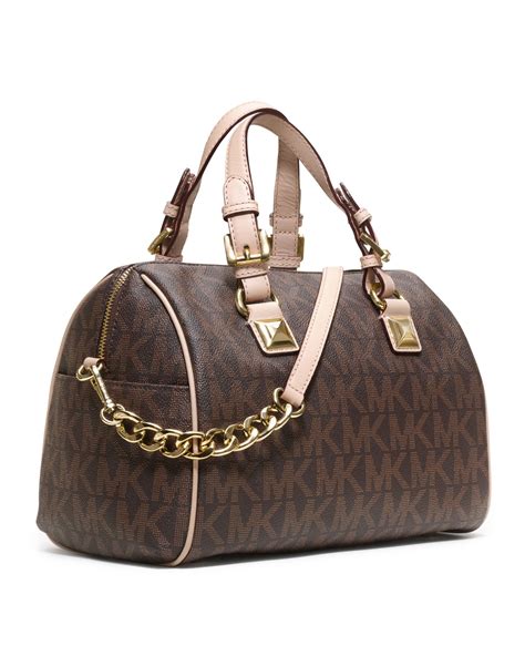 michael kors small grayson monogram satchel|Michael Kors grayson satchel small.